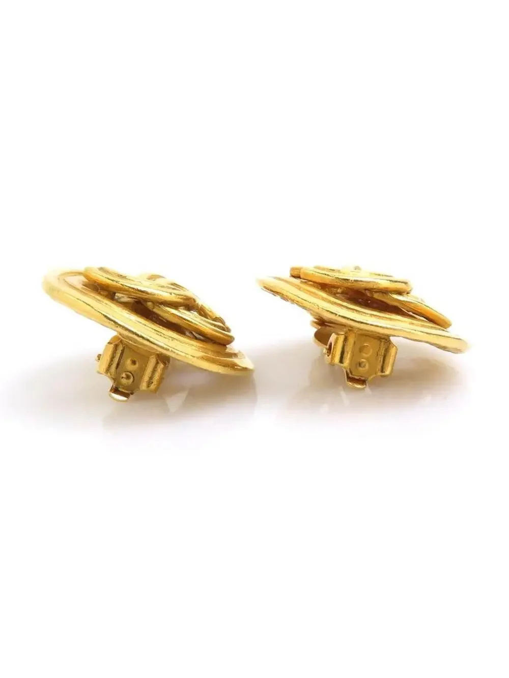 Auth Chanel Vintage Cc Logo Clip On #302681C28B